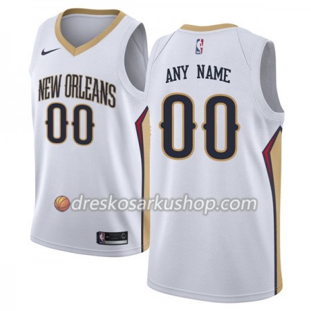 Muški NBA Dres New Orleans Pelicans Personalizirani Nike 2017-18 Bijela Swingman